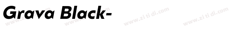 Grava Black字体转换